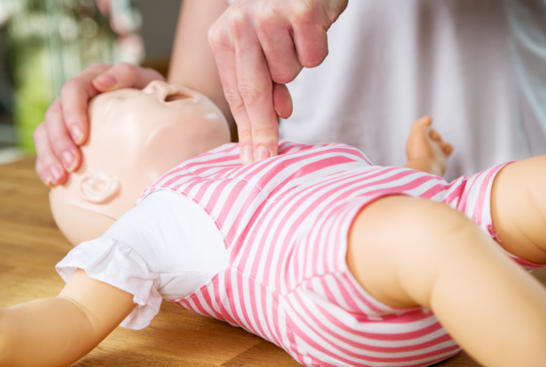 CPR for Infants step 1