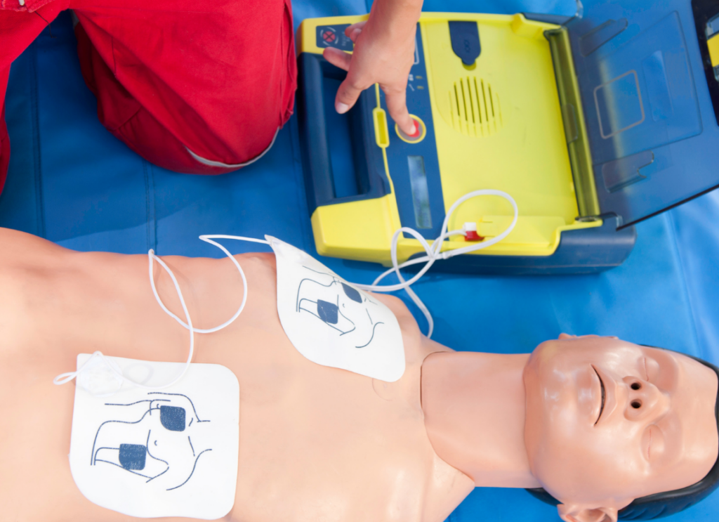 Defibrillator AED CPR for adults
